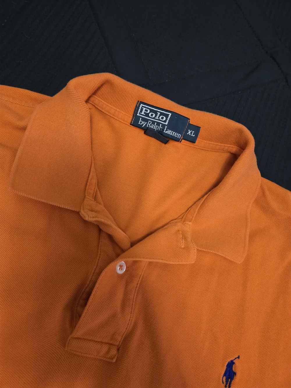 Polo Ralph Lauren Men’s Orange Classic Polo Shirt Xl Blue Pony